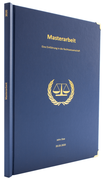 abschlussarbeit als hardcover bindung