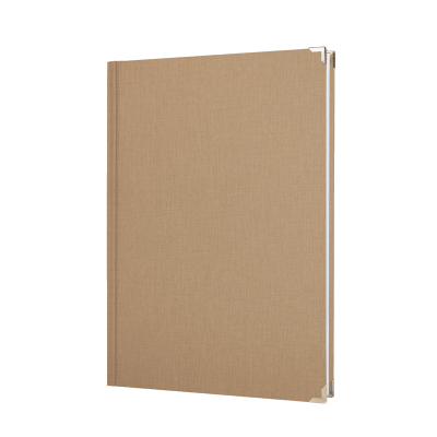 hardcover bindung beige